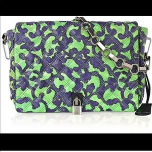 Marc Jacobs Misfit Green Blue Print Bag NWT